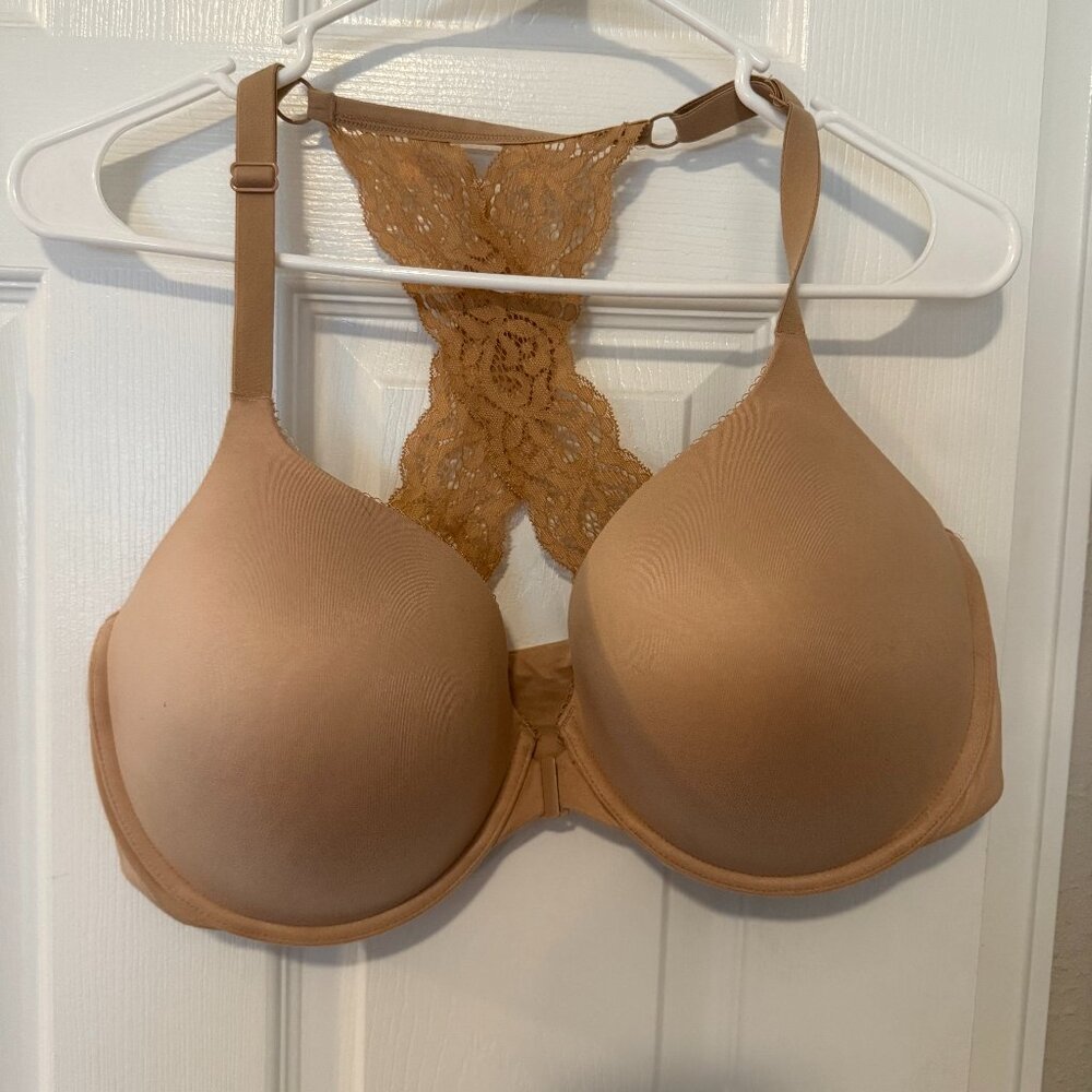 Perfect Shape Lace Racerback Push-Up Bra 38DDD